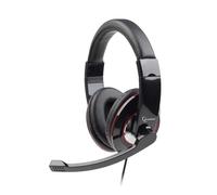 Gembird Auriculares MHS-001 alámbricos con micrófono y control de volumen, negro