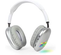 Gembird BHP-LED-02-W Auriculares Estéreo Bluetooth con Efecto de Luz LED Blancos