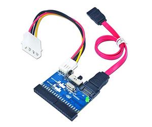 Gembird Bi-direcional SATA/IDE Converter - Adaptador bidireccional IDE/SATA, 150Mbps, Color Negro
