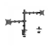 Gembird Ma-d2-03 Brazo Ajustable Para Monitor Doble Montado En Escritorio, 17"-32", Negro
