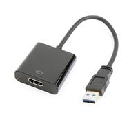 Gembird Cable adaptador USB 3.0 macho a HDMI hembra negro