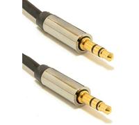 Gembird Cable de audio estéreo CCAP-444-0.75M 3,5 mm Mini Jack M–Mini Jack M 0,75 m Negro