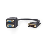 Gembird Cable Conmutador DVI a Dual VGA/A-DVI-2VGA-01