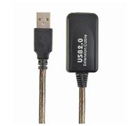 Cable USB de extensión Gembird CC-USB2-AMAF-5M 5 m USB 2.0 negro