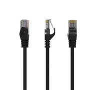 Cable de red Gembird UTP Cat.6 de 0,25 m color negro PP6U-0.25M/BK