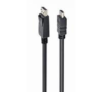 Gembird Cable DisplayPort a HDMI Macho/Macho 1.8m Negro