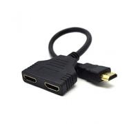 Gembird Cable HDMI 2.0 a 2x HDMI 2.0 Macho/Hembra Negro