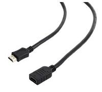 Gembird Cable HDMI (M)-(H) Ethernet 1.8 Mts Ngr