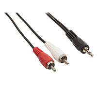 Gembird 1.5m, 3.5mm/2xrca, m/m cable de audio 1,5 m 3,5mm negro, rojo,