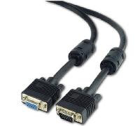 Cable VGA M/H Mcoax 2m BK Ferr