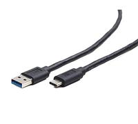 Cable USB 3.0 Tipo A Macho / Tipo C Macho Negro 0.50m