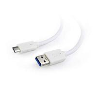 Gembird Cable USB-C a USB3 3m blanco/Ccp-USB3-Amcm-W-10