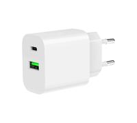 Gembird Cargador USB TA-UC-PDQC20-01-W 2 puertos 20W QC 3.0 PD Protección inteligente Blanco