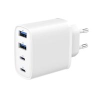 Cargador rápido USB 40W Gembird GaN 4 puertos USB-C/USB-A
