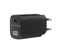 Gembird cargador rápido usb tipo c de 60 w ta-uc-1c-pd60lcd-01-bk, pa