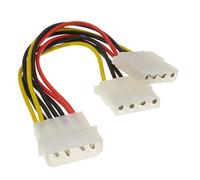 Gembird CC-PSU-1 - Cable de alimentación para CD/HDD/DVD, Y > 2x 4Pin Molex