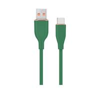 CABLE DE CARGA Y DATOS GEMBIRD USB TIPO C DE SILICONA PREMIUM 1,5 M VERDE