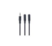 Gembird cca-415-0.1m cable de audio 0,1 m 3,5mm 2 x 3.5mm negro