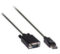 Gembird CCP-DPM-VGAM-6 Adaptador de Cable DisplayPort VGA Negro - Adaptador para