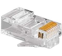 Gembird Conector RJ45 Categoría 5 UTP PLUG3UP6/100 100 uds Negro Transparente 100 Unidades