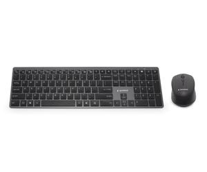 GEMBIRD Conjunto de Escritorio inalámbrico Backlight Pro Business Slim, diseño Español, Negro Marca