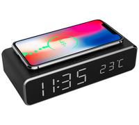 Reloj Despertador Digital Gembird DAC-WPC-01 con Carga Inalámbrica