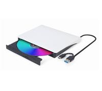 Unidad de disco óptico Gembird DVD-USB-031-BW USB Tipo C DVD±RW Negro