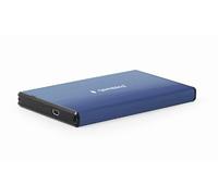 Gembird EE2-U3S-3-DB Caja Externa HDD USB 3.0 2.5" Aluminio Cepillado Azul
