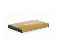 Gembird Caja externa HDD EE2-U3S-3-GL USB 3.0 2.5 Aluminio cepillado dorado