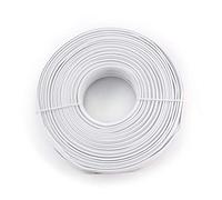 GEMBIRD Flat Telephone Cable Stranded Wire 100M, White
