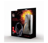 Gembird - GHS-05-O auricular y casco Auriculares Alámbrico Diadema Juego Negro, Naranja