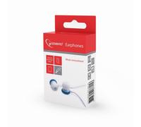 Gembird - GMB Audio MHP-EP-001-B auricular y casco Auriculares Alámbrico Dentro de oído Música Azul, Blanco