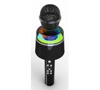 Gembird Micrófono MICBT-01-BK Bluetooth, altavoz integrado, control por botones, función karaoke