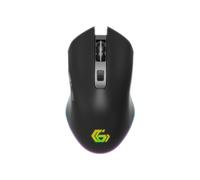 RATON GAMING GEMBIRD RGB INALAMBRICO RECARGABLE DE 6 BOTONES "FIREBOLT" NEGRO