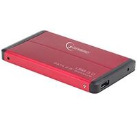 Gembird HDD/SSD Enclosure FOR 2.5'' SATA - USB 3.0, Aluminium, Red