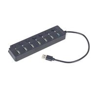 GEMBIRD Hub USB UHB-U3P1U2P6P-01 Negro