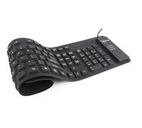 Gembird KB-109F-B, USB+PS/2, QWERTY, 1.5 m, 495 x 12 x 138 mm, 300 g, CE (teclado QWERTY)