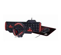 Gembird Kit Ultimate 4-en-1 Gaming Teclado (Ingles) + Raton + Alfombrilla + Auriculares