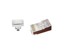 Gembird LC-PTF-01/10 RJ-45 Marrón, Plata, Transparente - Conector (RJ-45, Marrón, Plata, Transparente, F/UTP (FTP), Oro, CE, ISO 9002, 17 g)