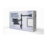 SOPORTE DE MESA GEMBIRD AJUST CON BRAZO PARA MONITOR Y BANDEJA PARA PORTATIL