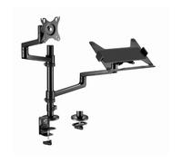 SOPORTE DE MESA GEMBIRD AJUSTABLE BRAZO PARA MONITOR Y BANDEJA PARA PORTÁTIL