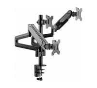 Gembird MA-DA3-01 soporte para monitor 68,6 cm (27") Escritorio Negro