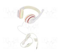 GEMBIRD MHS-03-WTRD Auriculares con micrófono