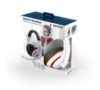 Gembird - MHS-03-WTRDBK auricular y casco Auriculares Alámbrico Diadema Juego Negro, Rojo, Blanco