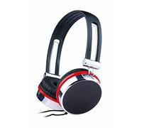Gembird MHS-903 Binaural Diadema Negro, Rojo, Plata auricular con micrófono - Auriculares con micrófono (Consola de videojuegos + PC/Videojuegos, Binaural, Diadema, Negro, Rojo, Plata, RoHS, Alámbrico)