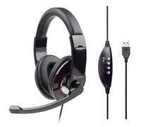 Gembird MHS-U-001 Auricular Estéreo USB Negro Brillante