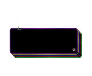 Gembird MP-GAMELED-L Alfombrilla de Ratón Gaming Negra