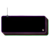 Gembird Alfombrilla para ratón MP-GAMELED-L para juegos RGB 10 efectos de luz Antideslizante Negra