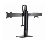 Gembird - MS-D2-01 soporte para monitor 68,6 cm (27"") Escritorio Negro