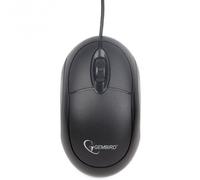 Gembird Ratón óptico MUS-U-01 USB 1000 DPI Ambidextro 3 botones Negro